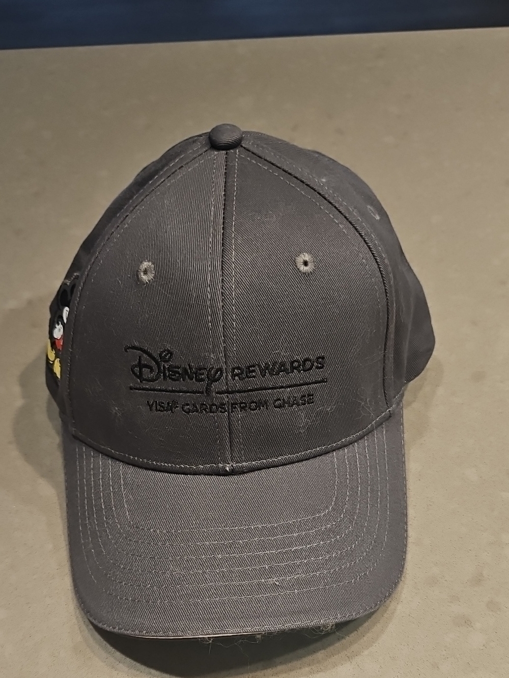 Disney Gray Embroidered Baseball Cap